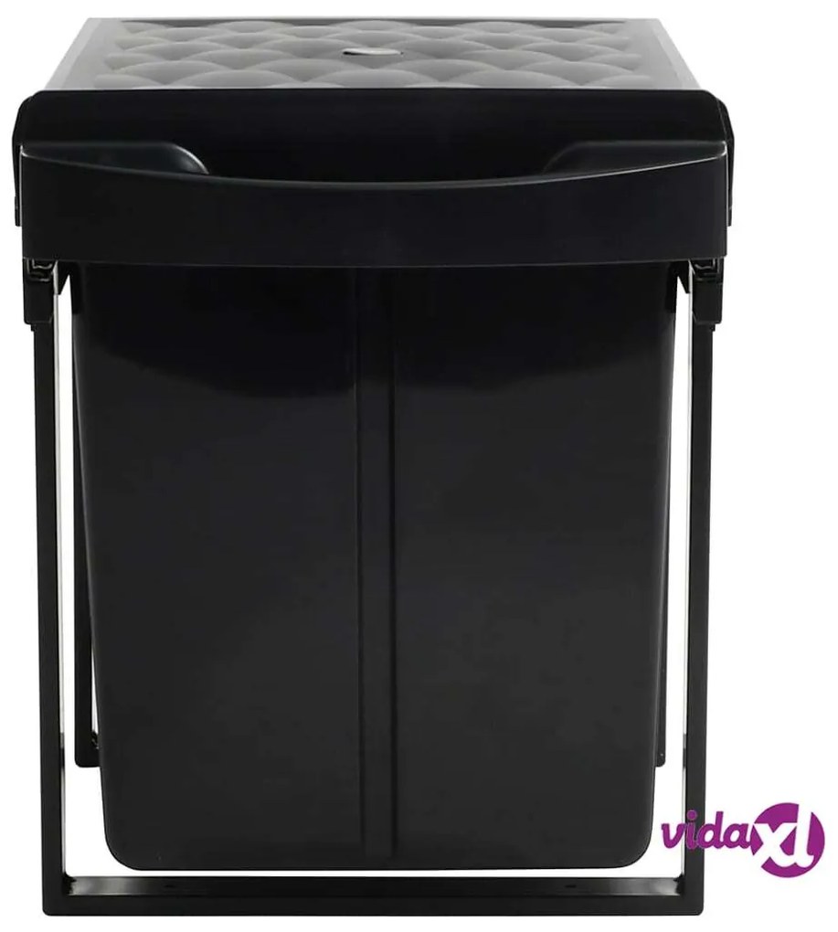 vidaXL Cestino Estraibile per Mobile Cucina Chiusura Ammortizzata 48L