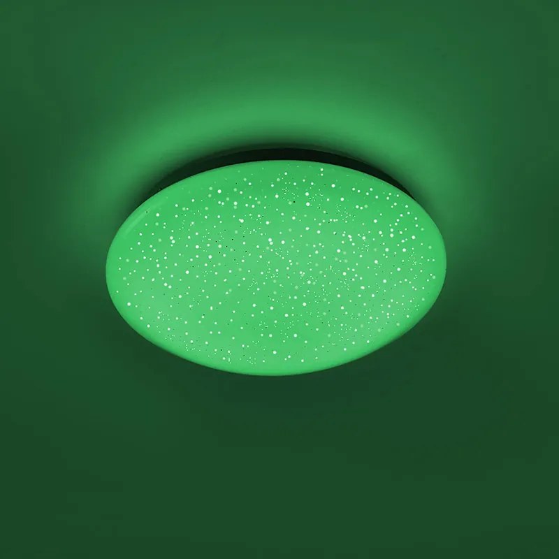 Plafoniera moderna bianca con effetto stella incl. LED - Bex