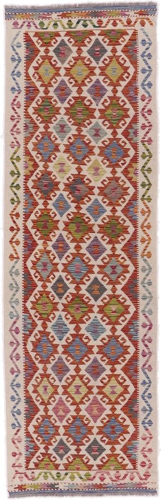 Kilim Tappeto 270x80 (Afghanistan) Tessuto A Mano