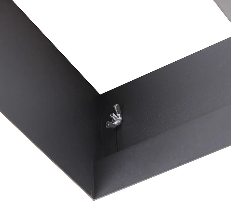 Faretto da incasso smart nero senza bordi 2 luci incl. 2 Wifi GU10 111mm - Oneon