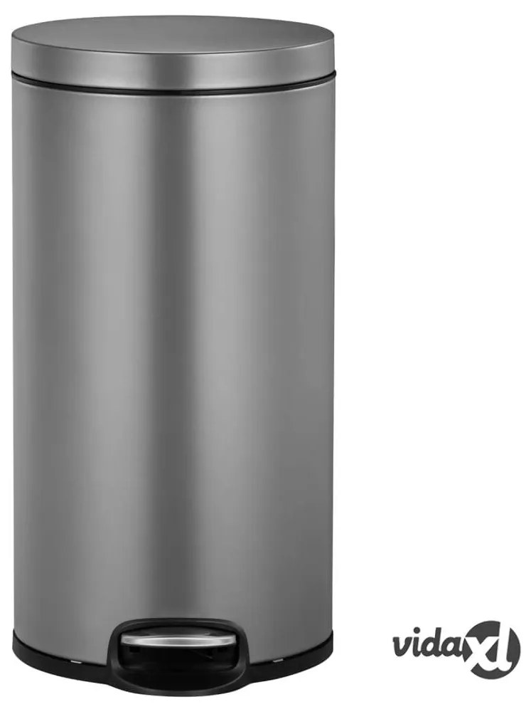 EKO Pattumiera a Pedale Serene 30 L Platino