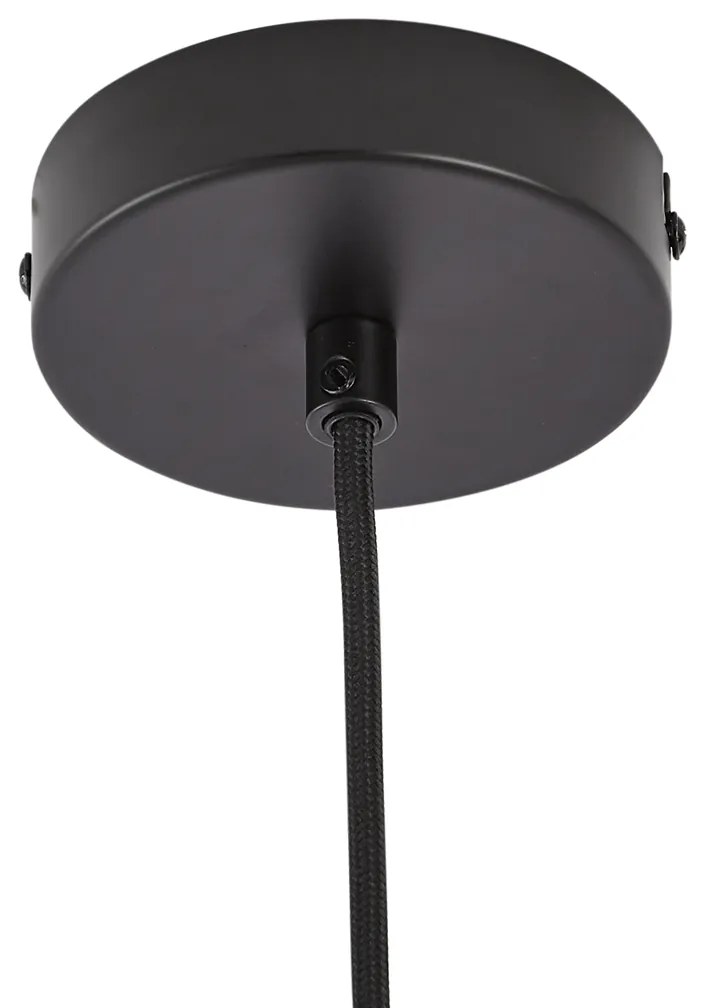 Lampada a sospensione retrò oro con vetro beige - Jina