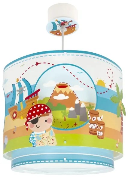 Dalber 60652 - Lampadario per bambini PIRATA ISLAND 1xE27/15W/230V