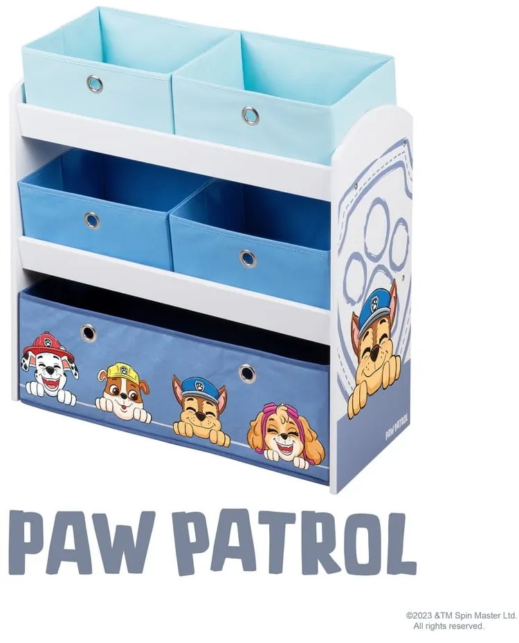 Organizzatore di giocattoli per bambini 63,5x29,5x67 cm Paw Patrol - Roba