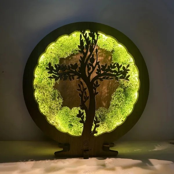 Li-Go 23622/DUB2 - Lampada da tavolo decorativa dimmerabile a LED/12W/230V 20x22 cm rovere