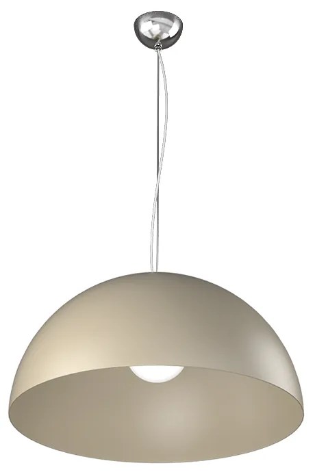 Sospensione Contemporanea Cup Metallo Sabbia 1 Luce E27 D.35Cm