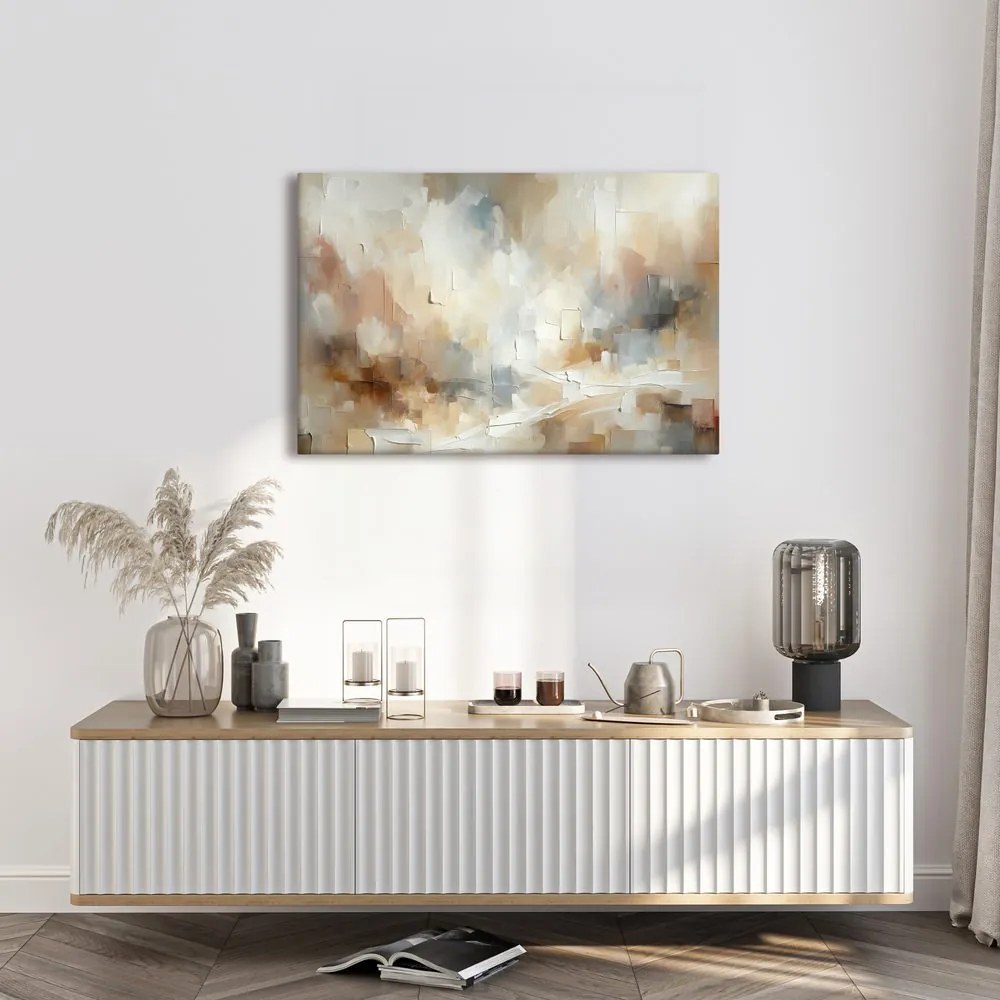 Quadro su tela – Astrazione delicata in beige
