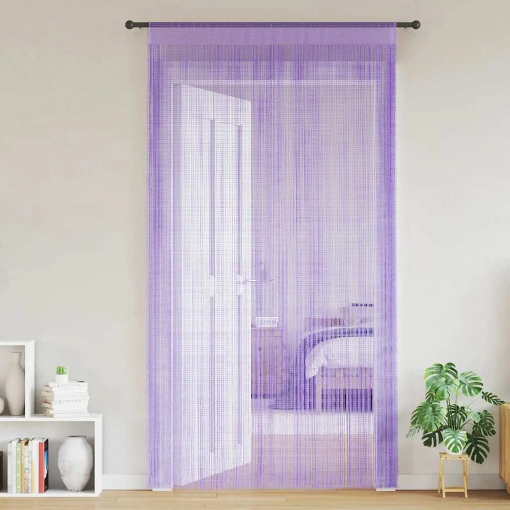 Tende A Filo 2 Pz Viola 100x250 Cm /