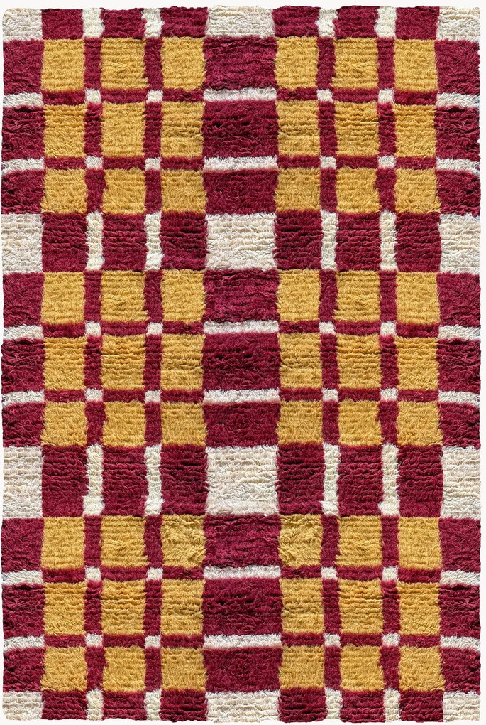 Tappeto in lana a pelo lungo fatto a mano Currant Bush