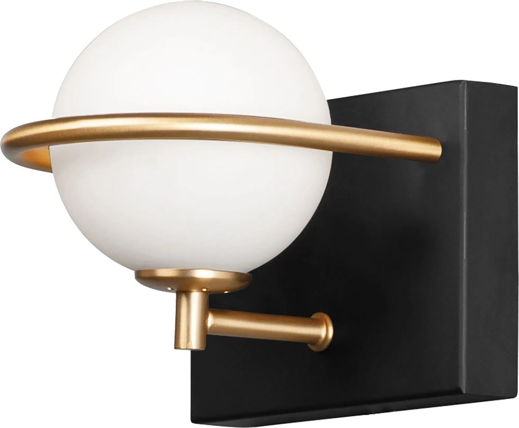 Lampada da parete APP1300-1W Black Gold