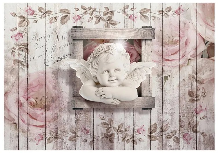 Fotomurale  Sweet little Angel  Colore Rosa, Dimensioni e Misure 100x70