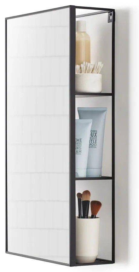 Specchio a parete con mensola 30x62 cm Cubiko - Umbra