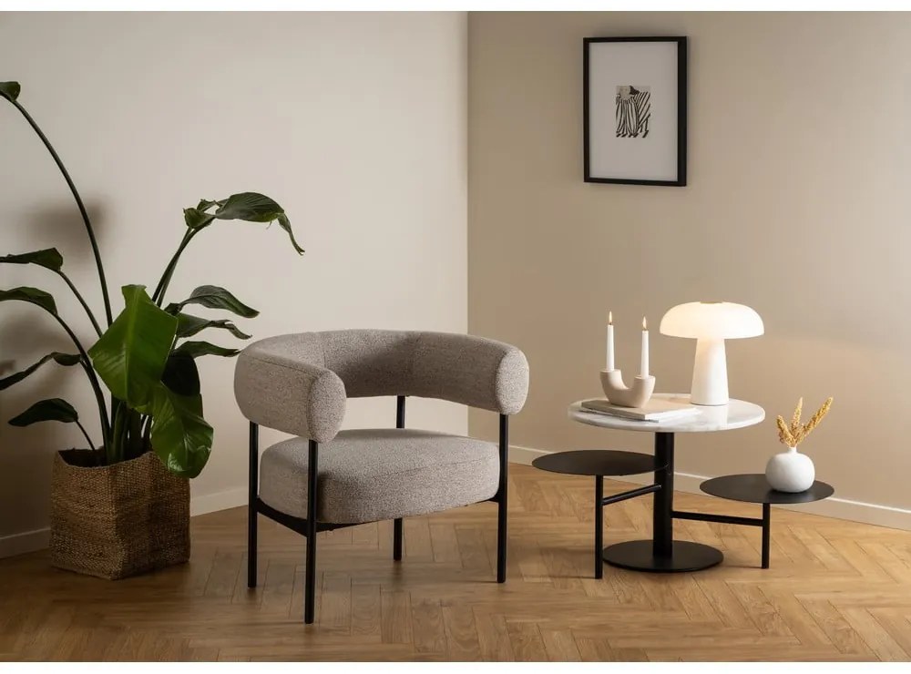 Tavolino rotondo bianco ø 60 cm Lahti - Actona