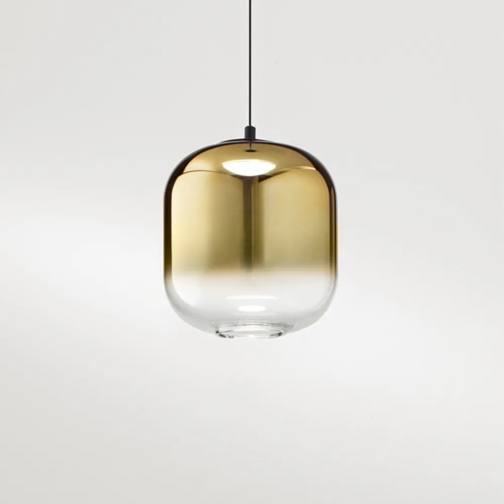 Vetro Borosilicato Contemporaneo Hunter Oro Specchiato D14