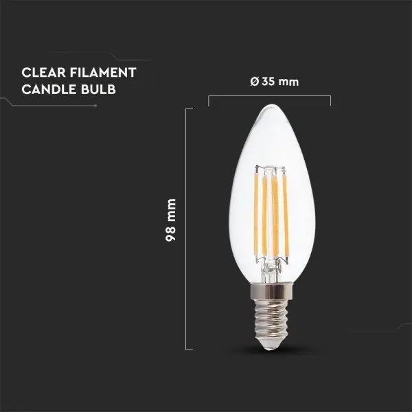 Lampadina LED FILAMENT E14/4W/230V 3000K