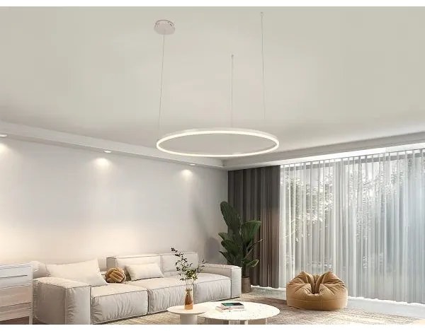 Lampadario a sospensione con filo LED dimmerabile LED/55W/230V 3000-6500K + telecomando