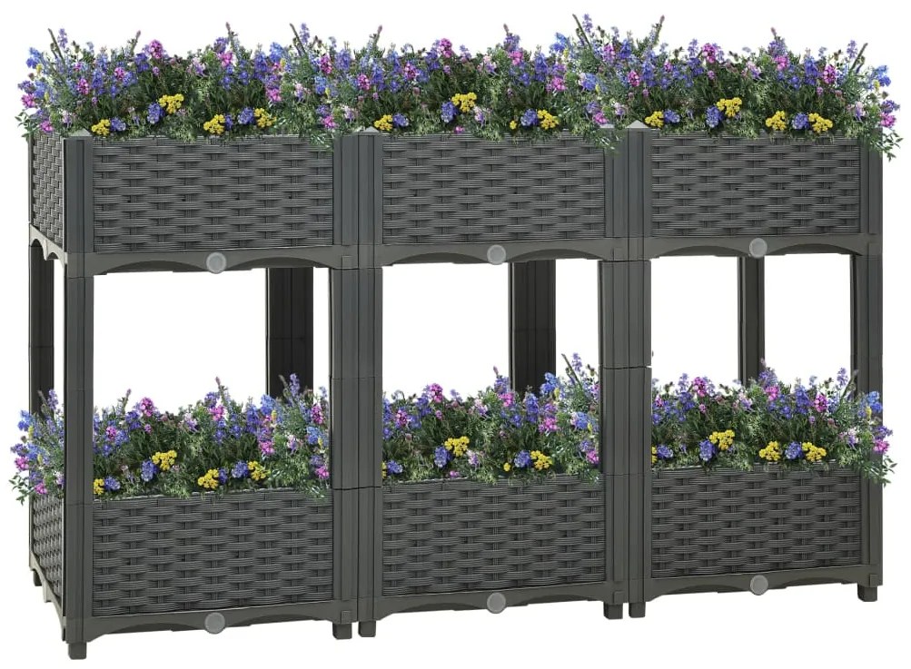 Fioriera Rialzata 120x40x71 Cm İn Polipropilene /