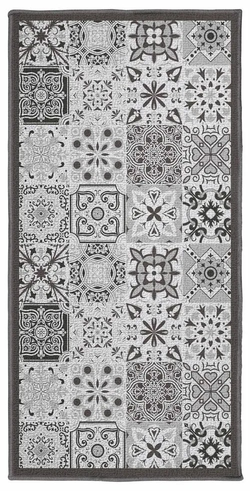 Passatoia grigia lavabile 50x120 cm Persane – douceur d'intérieur