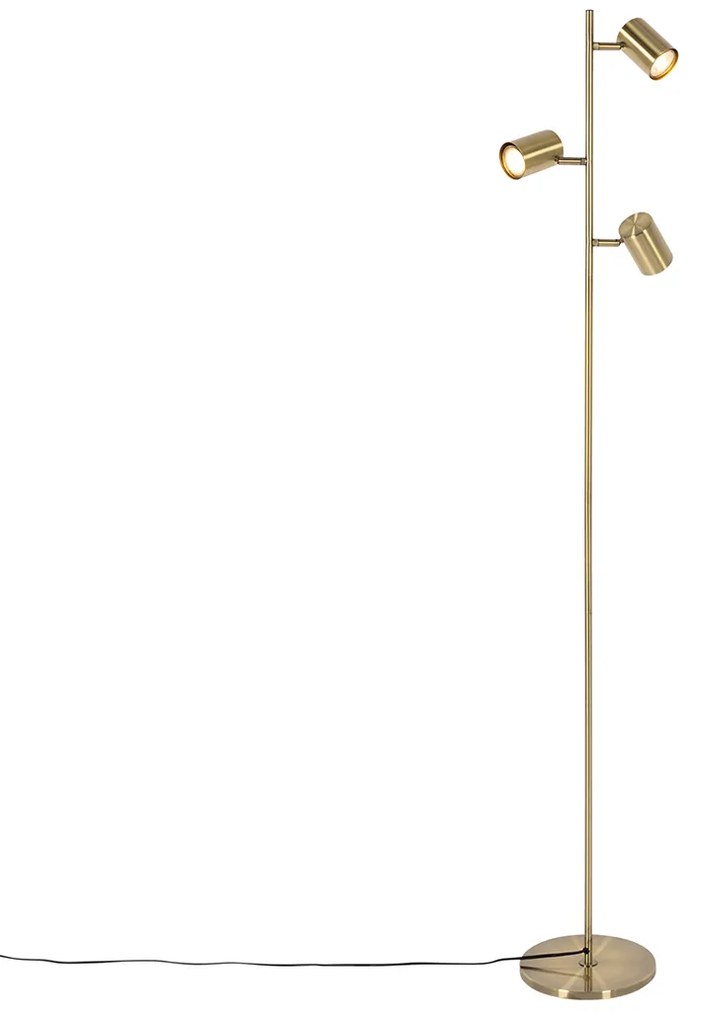 Lampada da terra moderna bronzo 3 luci - Jeana