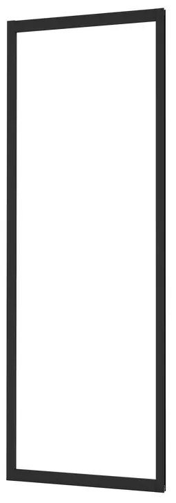 Lato fisso per box doccia Easy L 70 x H 190cm, Sp. 6 mm vetro vetro senza finitura / trasparente profilo in alluminio nero laccato