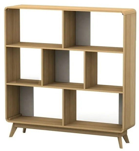 Libreria effetto rovere 122x126 cm Caitlin - Støraa