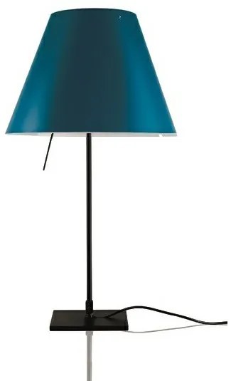 Luceplan - Costanzina Lampada da Tavolo Nero/Blu Petrolio Luceplan