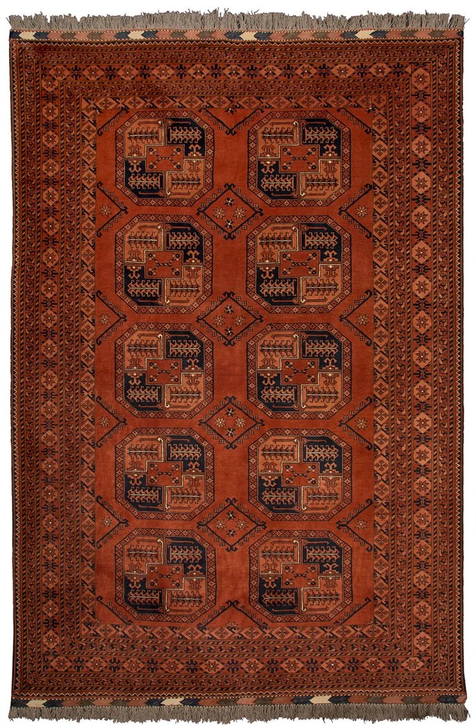 Afghan Tappeto orientale 200x290 Marrone (Afghanistan) Annodato A Mano