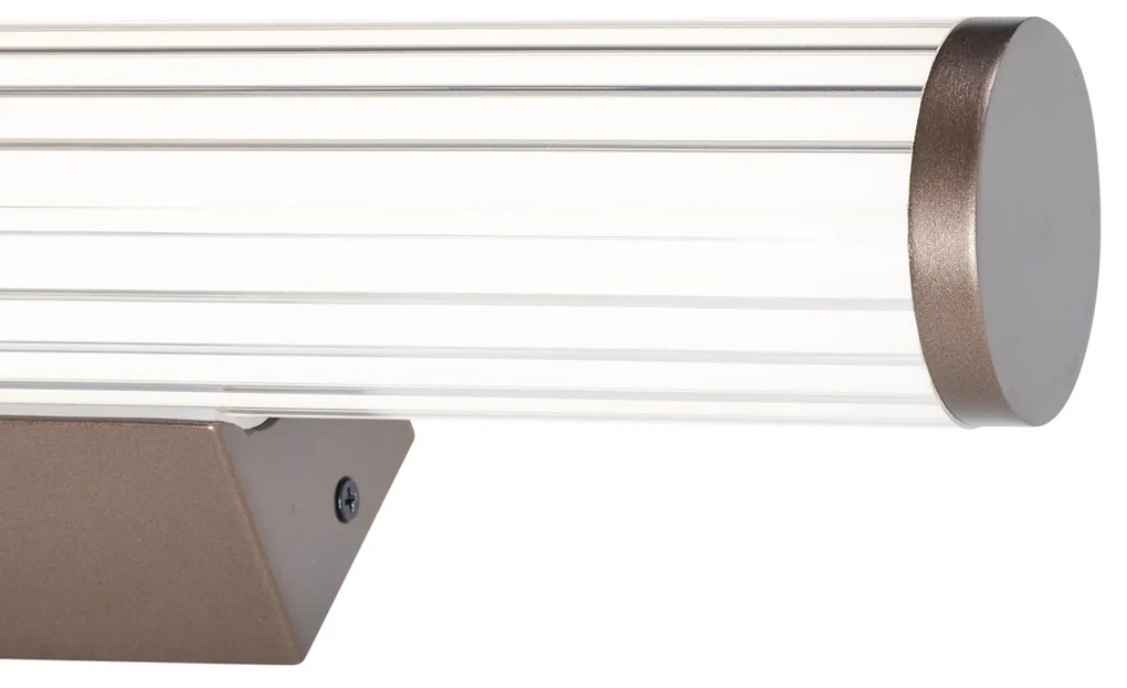 Lampada da parete retrò bronzo 60 cm con LED IP44 - Coco