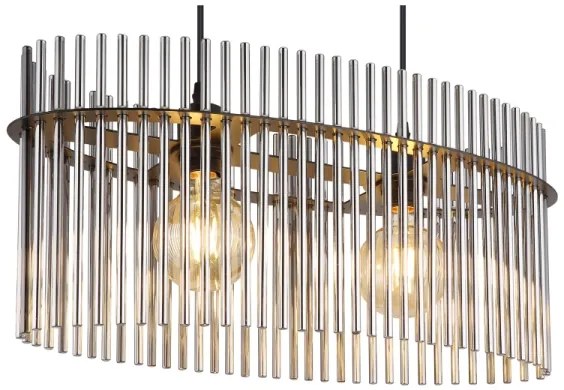 Globo 15698H3 - Lampadario a sospensione con filo GORLEY 2xE27/60W/230V nero