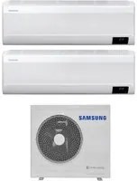 Climatizzatore Condizionatore Samsung Dual Split Inverter serie WINDFREE AVANT 7+7 btu con AJ050TXJ2KG R-32 Wi-Fi Integrato 7000+7000 - Novit