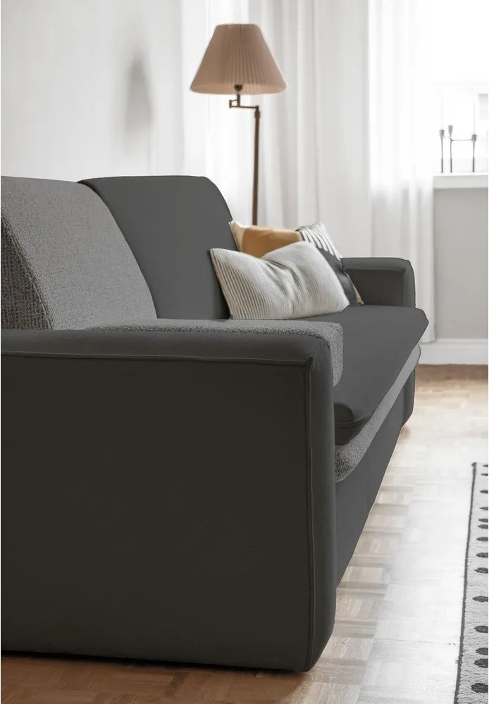 Divano in grigio scuro allungabile 237 cm Wilson – Miuform