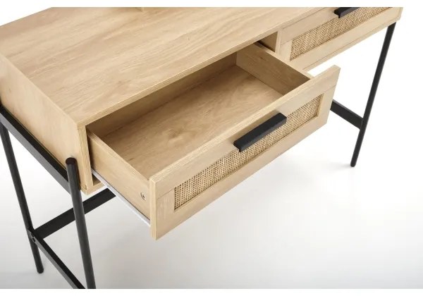 Tavolino da toilette CARMEN 136x104 cm beige/nero