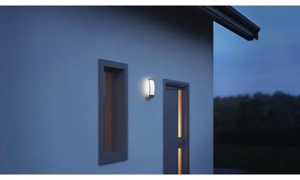 Steinel 065782 - Lampada da esterno con sensore crepuscolare 1xE27/60W/230V IP44