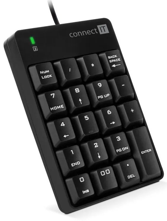CONNECT IT CKB-0060-BK - Tastiera numerica cablata nero