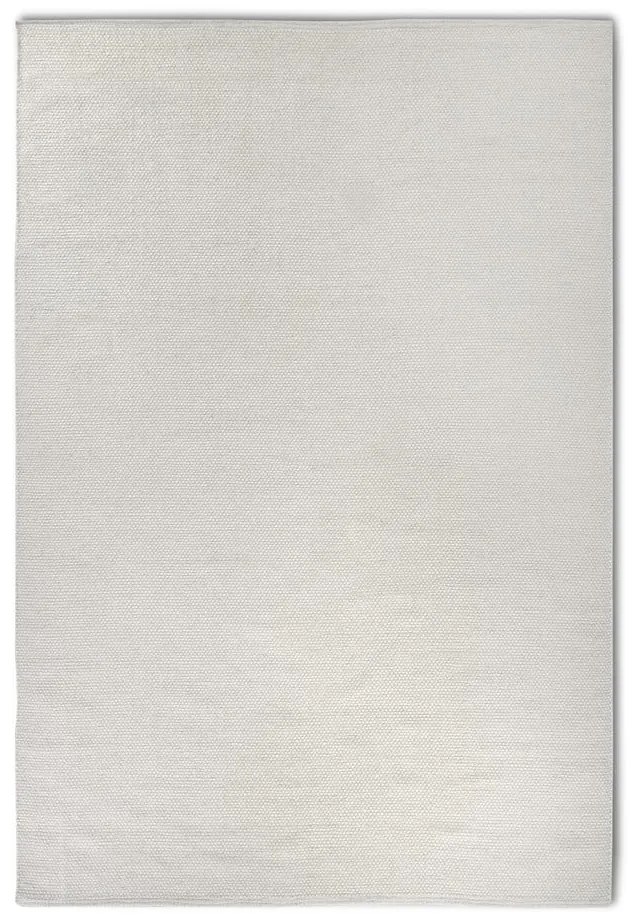 Tappeto color crema tessuto a mano in lana 80x150 cm Pradesh Natural White - Elle Decoration