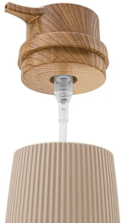 Dispenser per sapone liquido Tortora dettagli effetto legno Blob