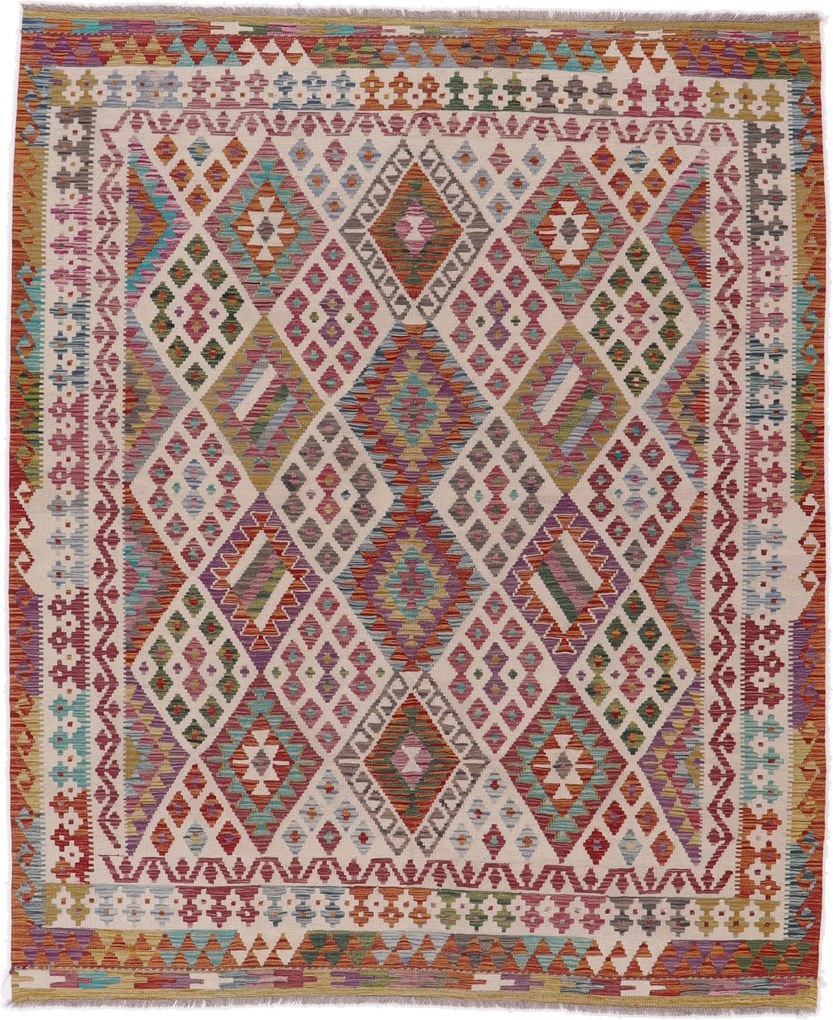Kilim Tappeto 200x240 (Afghanistan) Tessuto A Mano