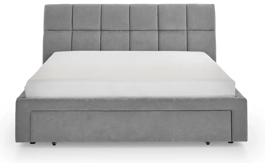 Letto matrimoniale imbottito grigio rete non inclusa 180x200 cm Canyon – Meise Möbel
