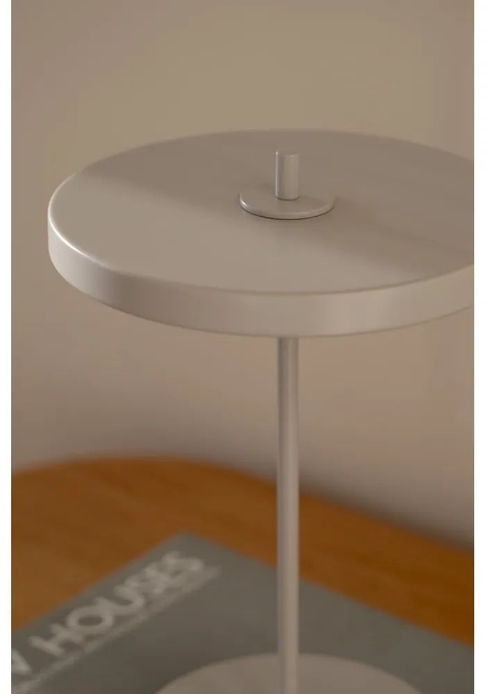 Lampada da tavolo LED grigio chiaro in metallo con paralume in metallo (altezza totale 31 cm) Asteria Move – UMAGE