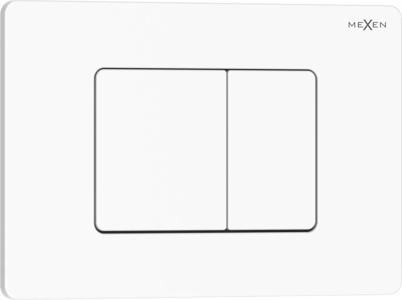 Mexen Tex 05 pulsante di scarico acciaio inossidabile, bianco lucido - 6105-01