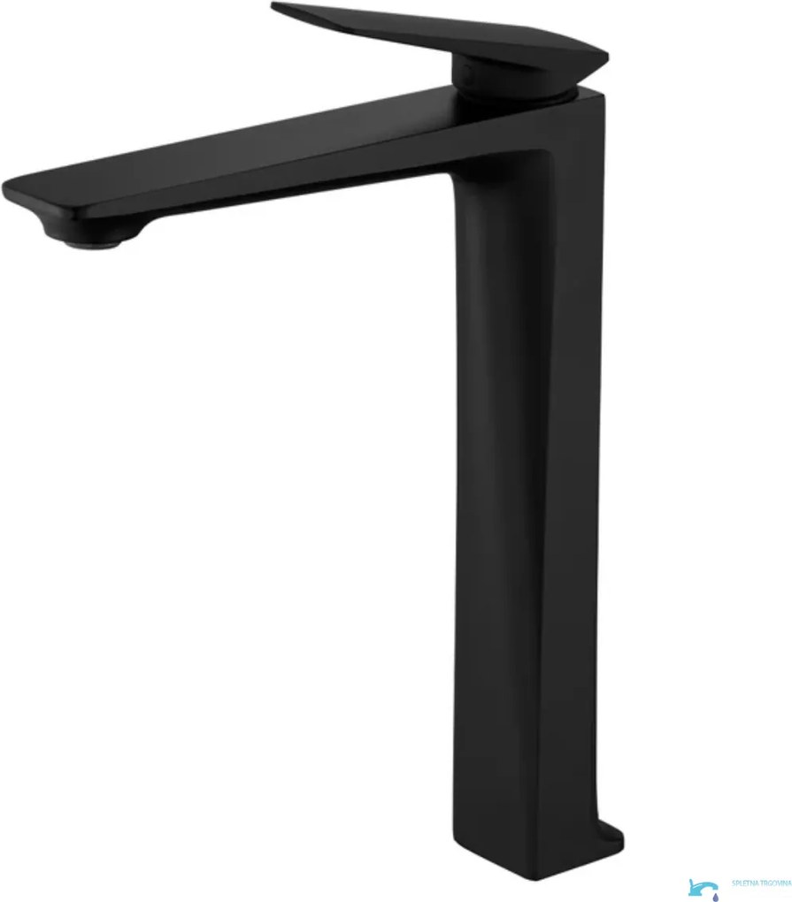 Miscelatore per lavabo ELITE EDITION BS1910 da piano in ottone, in più finiture tra cui cromo e nero opaco — Nero opaco — 28 cm