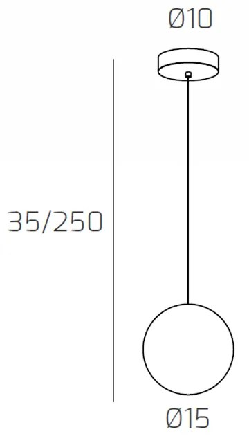 Sospensione Contemporanea Eclipse Metallo Cromo Vetro Trasparente 1 Luce G9