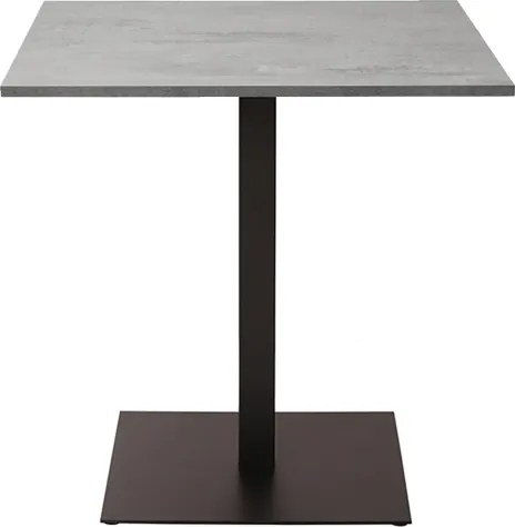 Tavolo pub ristorante bar quadrato 70x70 cm con Top Laminato effetto Cemento H 106