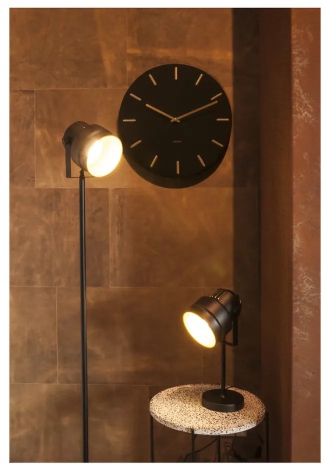 Orologio da parete nero Charm - Karlsson