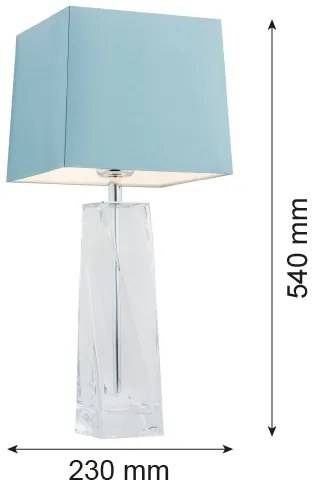 Argon 3839 - Lampada da tavolo LILLE 1xE27/15W/230V blu