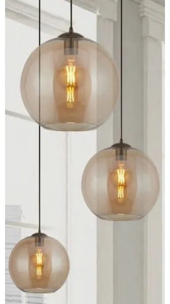 Searchlight 1621AM - Lampadario a sospensione con filo BALL 1xE27/60W/230V bronzo