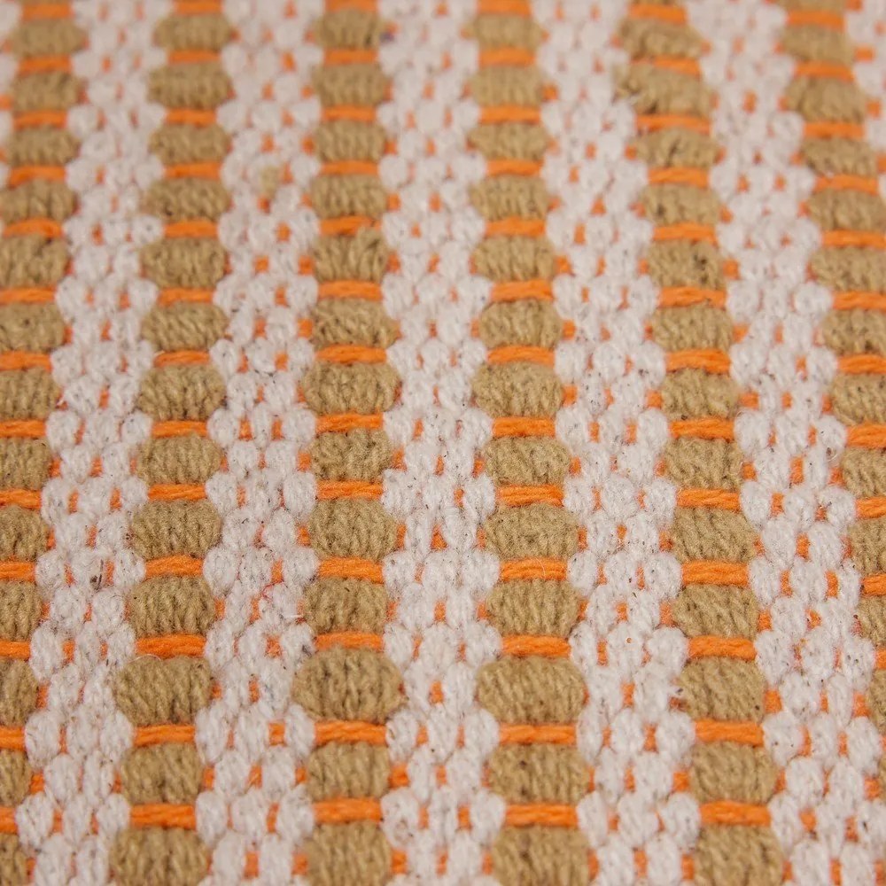 Sgabello arancione Mochi - Hübsch