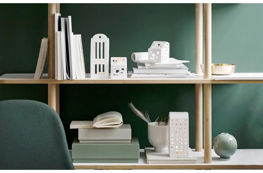 Portacandele in ceramica per tea light Urbania Lighthouse Functio - Kähler Design