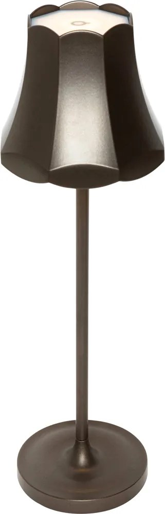 Lampada da tavolo retrò bronzo scuro ricaricabile IP44 - Granny