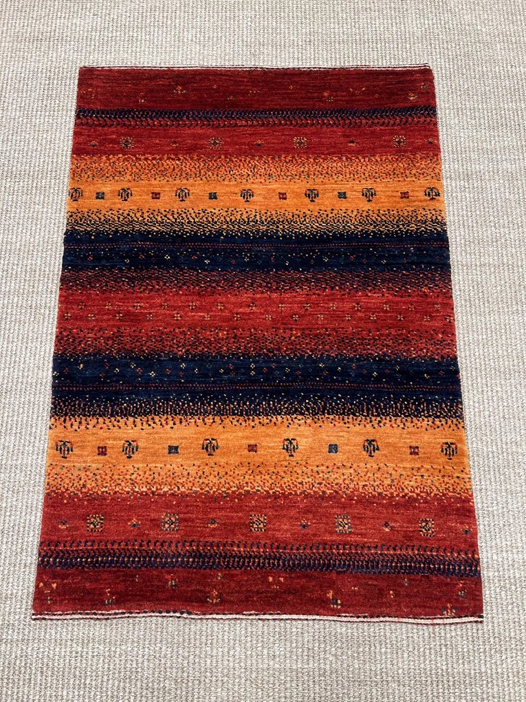 Loribaft Tappeto persiano 60x90 Giallo (Iran) Annodato A Mano